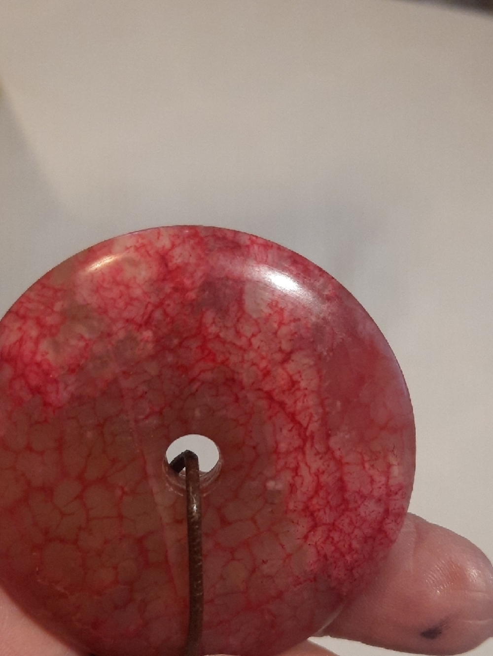 Red Jade Or Chicken Vein Dougnut. - Picture 4 of 5